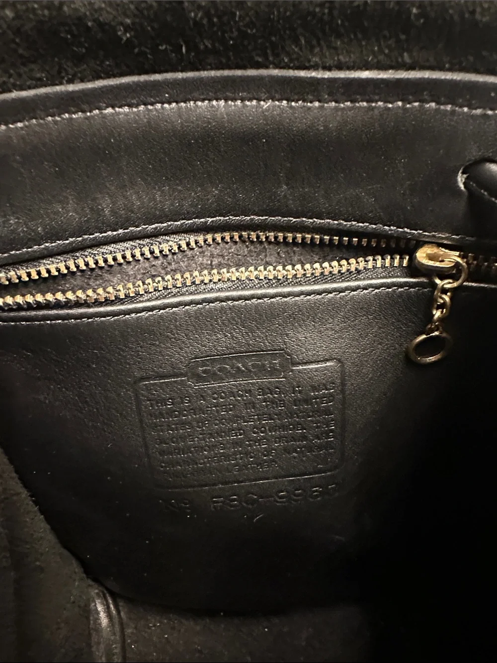Vintage in great Condition Black Leather COACH Backpack Purse